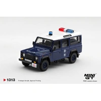 Mini GT 1/64 Land Rover Defender 110  Royal HK Police Tai Po District HK Exclusive  / Blister Packaging Diecast Model Car