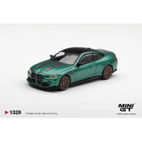 Mini GT 1/64 BMW M4 CS Frozen Isle of Man Green Metallic Diecast Model Car