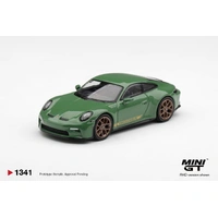 Mini GT 1/64 Porsche 911 (992) GT3 Touring Auratium Green Diecast Model Car