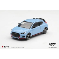 Mini GT 1/64 Hyundai Veloster N Performance Blue Diecast Model Car