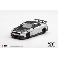 Mini GT 1/64 Nissan GT-R Nismo 2024 Silver Diecast Model Car