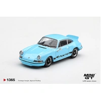 Mini GT 1/64 Porsche 911 Carrera RS 2.7 Gulf Blue With Black Livery Diecast Model Car