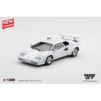 Mini GT 1/64 Lamborghini Countach LP500S White Diecast Model Car