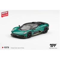 Mini GT 1/64 Aston Martin Valhalla Podium Green Diecast Model Car