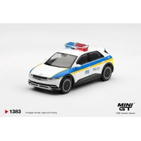 Mini GT 1/64 Hyundai Ioniq 5 Police Vehicle Diecast Model Car