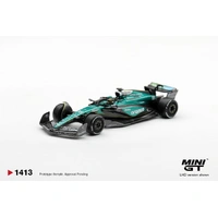 Mini GT 1/64 Aston Martin AMR24 #18 Lance Stroll 2024 F1 2024 Las Vegas GP Diecast Model Car