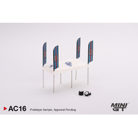 Mini GT 1/64 Paddock Service Tent Set - Martini Racng