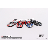 Mini GT 1/64 Ford GT LMGTE PRO 2019 24 Hrs of Le Mans Ford Chip Ganassi Team 4 Cars Set