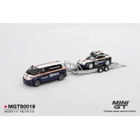 Mini GT 1/64 Porsche 911 Dakar #718 / Volkswagen ID. Buzz Porsche Centrum Gelderland Roughroads Set Diecast Model Car