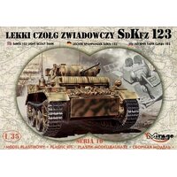 Mirage 351008 1/35 Sdkfz.123 Light Recce Tank - Luchs Plastic Model Kit