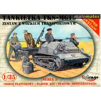 Mirage 1/35 TANKETTE TKS-MG15 with trailer Plastic Model Kit [355015]