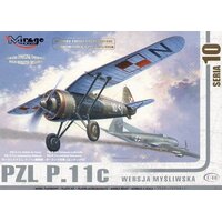Mirage 1/48 PZL P-11c POLISH AIR FORCE (with photoetch) Plastic Model Kit 481001