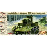 Mirage 1/72 M3 US Light Tank First Hundred Plastic Model Kit