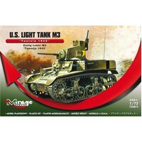 Mirage 1/72 M3 US Light Tank - Tunis 1943 Plastic Model Kit 726073