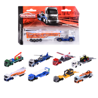 Majorette Transporter Truck and Trailer Diecast Model (Assorted Styles)