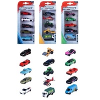 Majorette Street Cars 5pc Pack