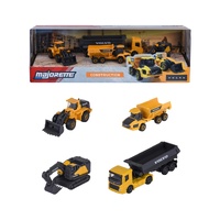 Majorette Volvo Construction 4pc Gift Pack