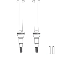 MJX Metal F/R CVD Shafts pair [16410]