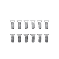 MJX Countersunk Flat Head Screws (12pcs) [M26645]