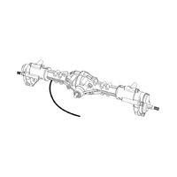 MJX Rear Axle Assembly [H8H-DC] (V5)