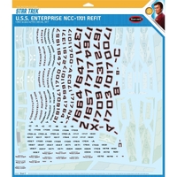 AMT 1/350 Star Trek U.S.S. Enterprise Refit Aztec Decals