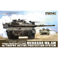 Meng 1/72 Israeli Main Battle Tank Merkava Mk.4M w/Trophy Active Protection System Plastic Model Kit