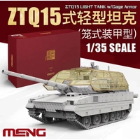 Meng 1/35 ZTQ15 Light Tank w/Cage Armor Plastic Model Kit