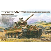 Meng 1/35 German Medium Tank Sd.Kfz.171 Panther Ausf.G Late w/ FG1250 Active Infrared Night Vision System Plastic Model Kit