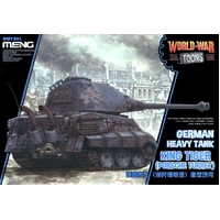 Meng World War Toons King Tiger (Porsche Turret) German Heavy Tank Plastic Model Kit