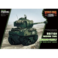Meng World War Toons Sherman-Firefly British Medium Tank Plastic Model Kit