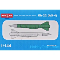 MikroMir 1/144 Kh-22 (AS-4) Soviet long-range anti-ship missile Plastic Model Kit [144-026]