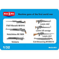 Micromir 1/32 Machine gun of the first world war Plastic Model Kit 32-003