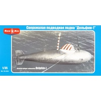 Micromir 1/35 DELPHIN -1 German midget submarine Plastic Model Kit [35-004]