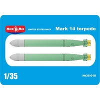 Micromir 1/35 USA Mark14 torpedo (2 pcs in box ) Plastic Model Kit 35-018
