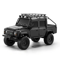 MN Model 1/18 Land Rover Defender RTR RC Crawler (Black)