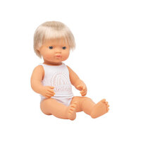 Miniland - Baby Doll - Caucasian Boy 38cm