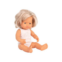 Miniland - Baby Doll - Caucasian Girl 38cm