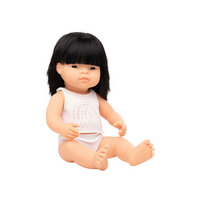 Miniland - Baby Doll - Asian Girl 38cm