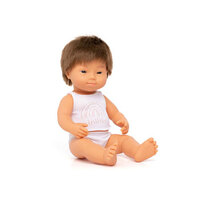 Miniland - Baby Doll - Caucasian Boy with Down Syndrome 38cm