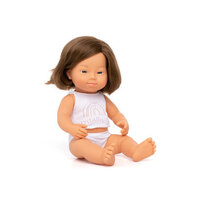 Miniland - Baby Doll - Caucasian Girl with Down Syndrome 38cm