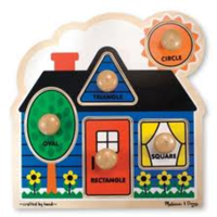 Melissa & Doug First Shapes Knob Puzzle MND2053