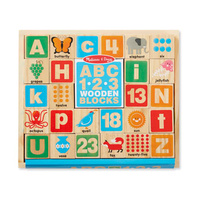 Melissa & Doug - ABC-123 Wooden Blocks