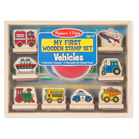 Melissa & Doug - My First Wooden Stamp Set - Vehicles