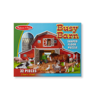 Melissa & Doug Busy Barn Shaped Floor Puzzle 32pc MND2923