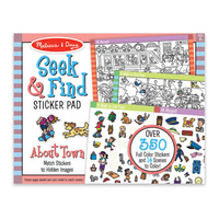 Melissa & Doug - Seek & Find Sticker Pad - Around Town