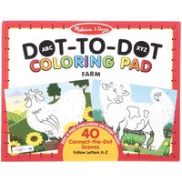 Melissa & Doug ABC Dot-To-Dot Colouring Pad - Farm