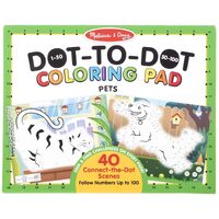 Melissa & Doug 123 Dot-To-Dot Colouring Pad - Pets