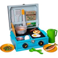 Melissa & Doug Let's Explore - Wooden Camp Stove Play Set