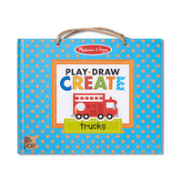 Melissa & Doug Natural Play - Play Draw Create - Trucks