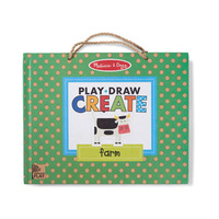 Melissa & Doug Natural Play - Play Draw Create - Farm